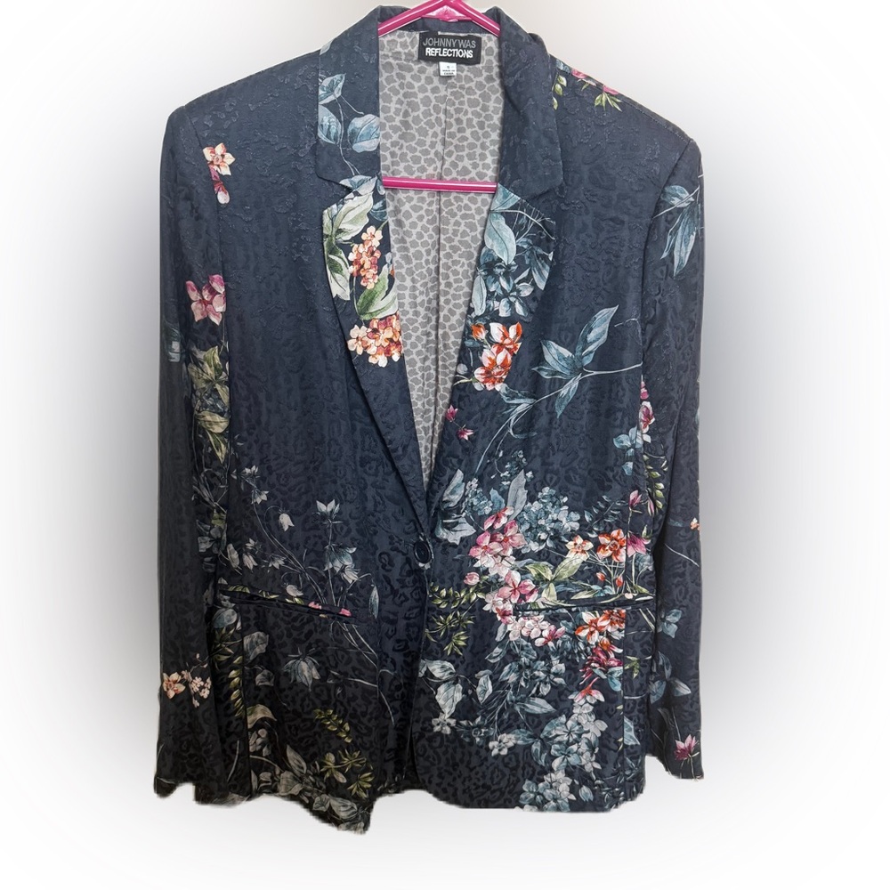 Johnny Was Reflections Women’s Floral Lined Blazer. Size Small